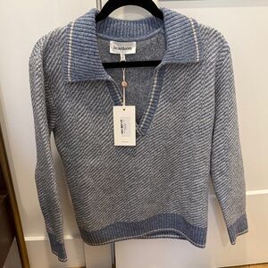 Heartloom V-Neck Sweater in Soft Blue